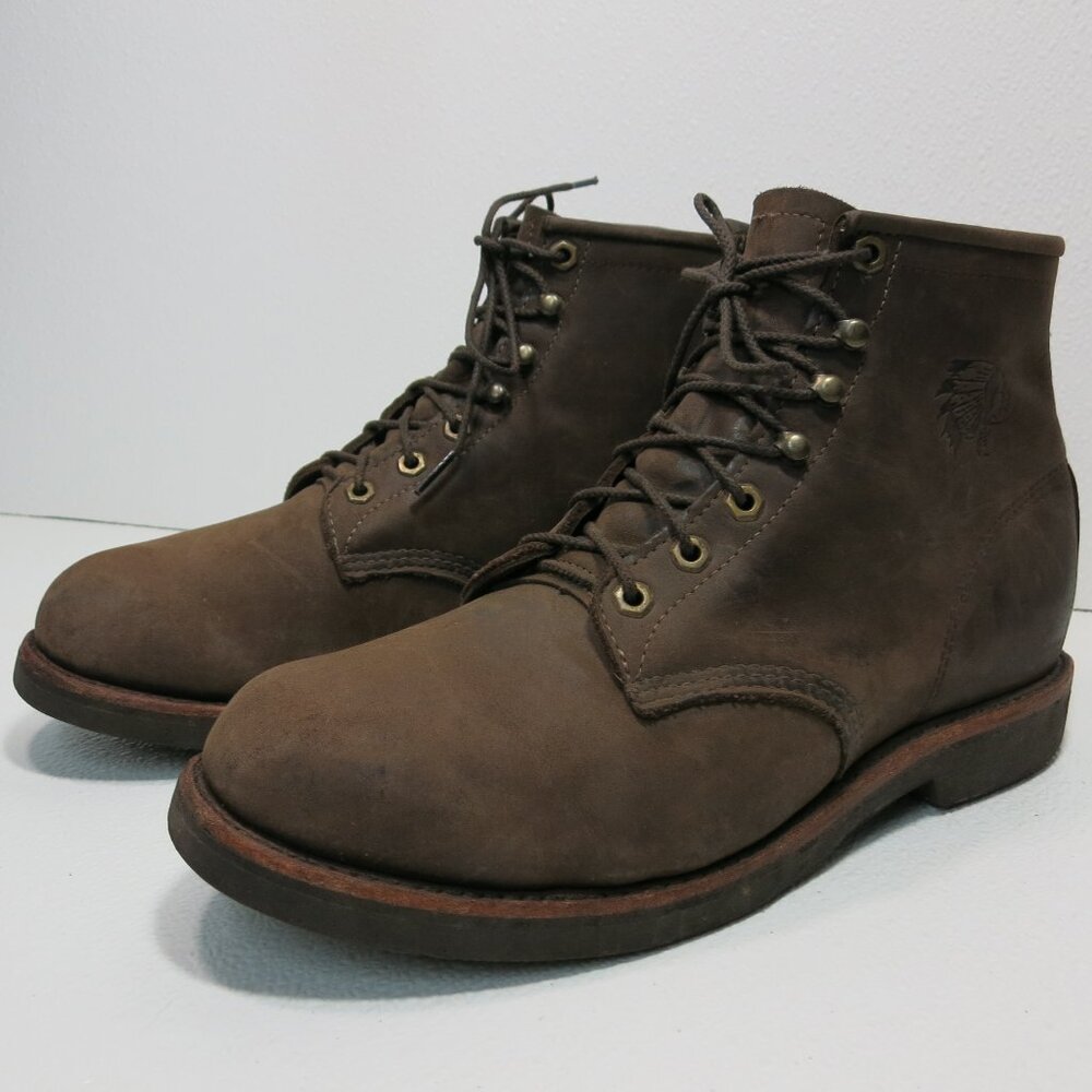 Genuine Chippewa Oil Tanned Leather Soft Toe Boots Chukka Shoes Sz Men's 10 EE